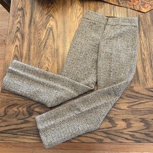 Wool patterned match stick pants